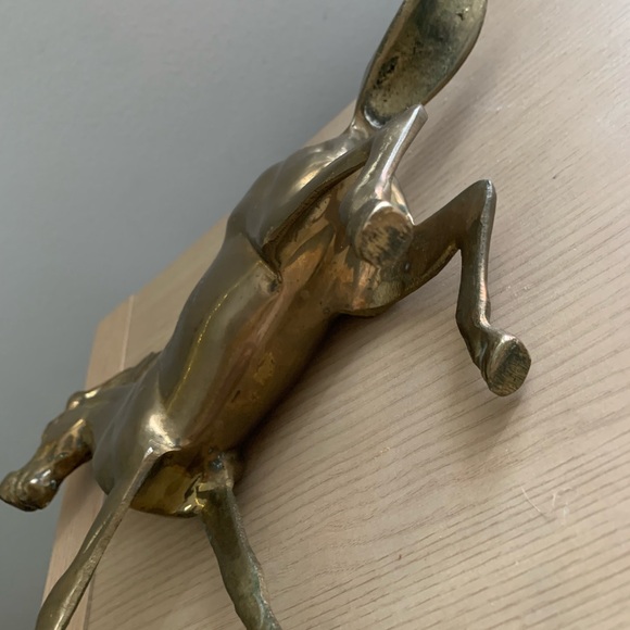 Vintage Brass Horse Sculpture Figure MCM Mantlepiece Classic Decor Timeless - Picture 6 of 7